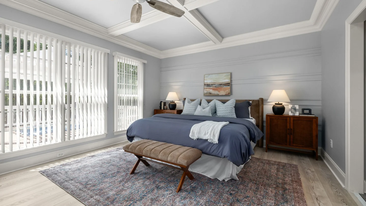 Original bedroom listing photograph