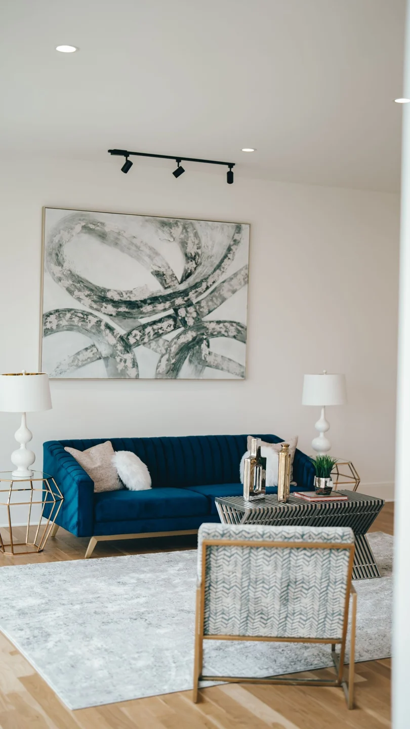 Original living room listing photograph